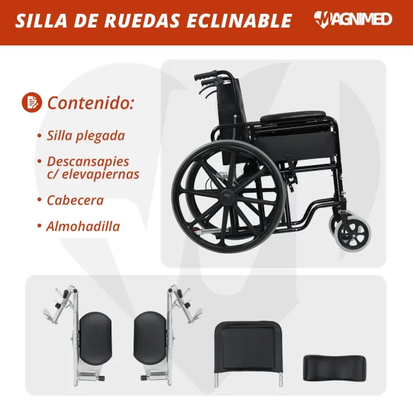 Silla de ruedas reclinable